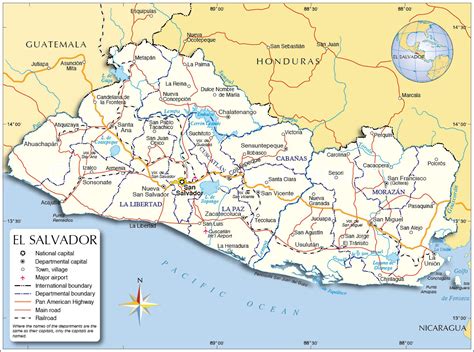 Die nebenstehende karte kannst du gern kostenlos auf deiner eigenen webseite oder reisebericht. Karten von El Salvador | Karten von El Salvador zum ...