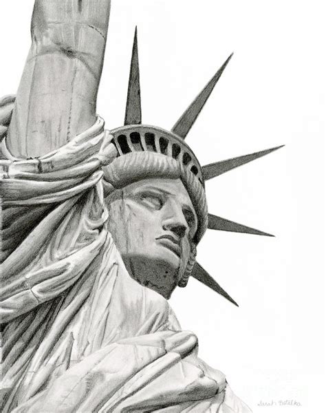 How To Draw Statue Of Liberty Realistic Marjorie Wei