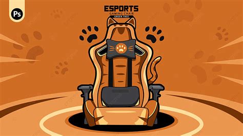 Backgrounds Esport Gaming Chair Orange Cat Backgrounds Esports