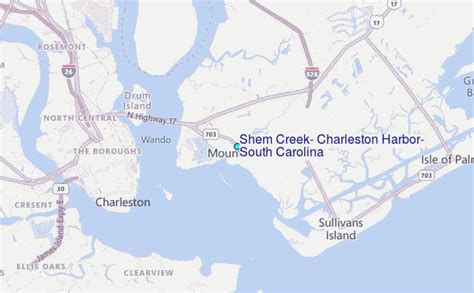 Shem Creek Charleston Harbor South Carolina Tide Station Location Guide