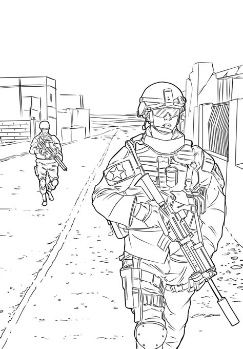 SWAT Police Coloring Pages ColoringLib