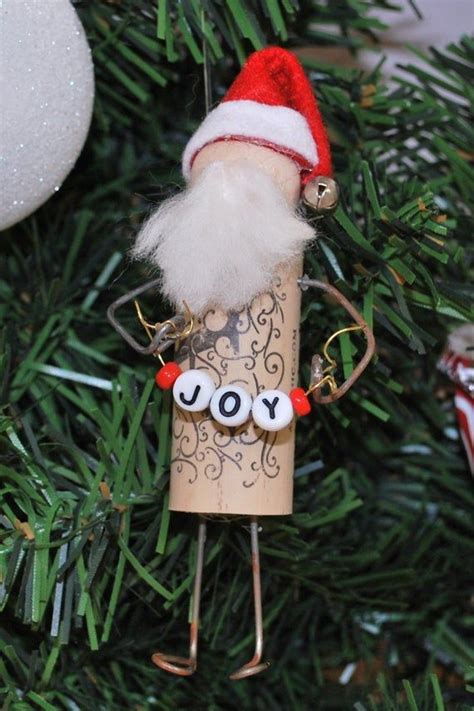 wine cork crafts christmas wine cork ornaments christmas ornaments homemade santa ornaments
