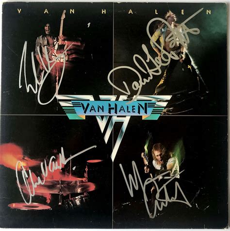 Lot Detail Van Halen Band Signed Debut Album With David Lee Roth Real