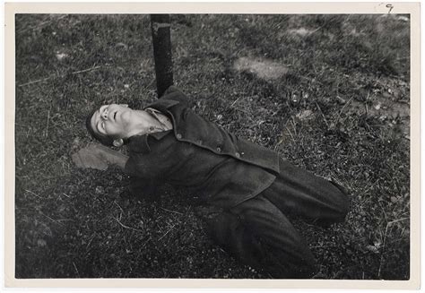 The Last Of Members Of The Nazi Collaborationist Milice Vichy Police Lying Dead Moments