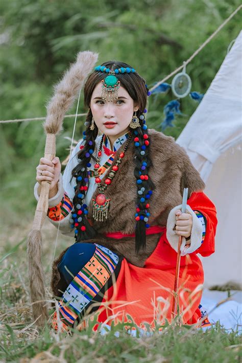 モンゴルの女の子 民族衣装 射手 pixabayの無料写真 pixabay