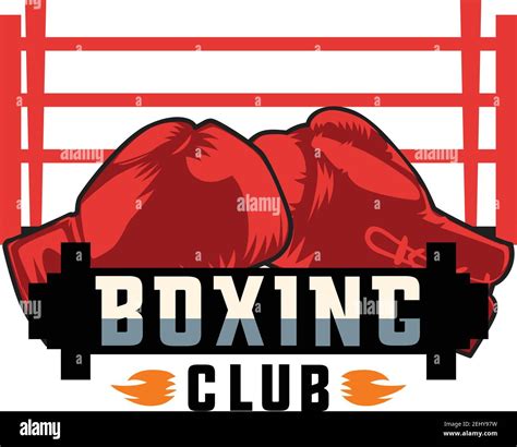 Boxing Logo On White Background Vector Illustration Stock Vector Image