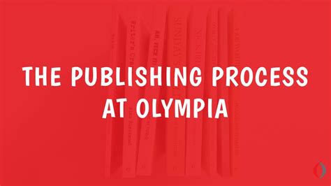 Olympia Publishers Publishing Process Youtube