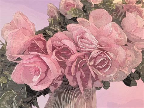 Soft Pastel Pink Roses Photograph By Diane Lindon Coy Fine Art America