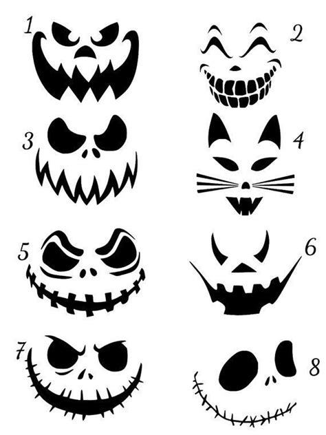 This Is A Listing For A Jack O Lantern Scary Faces Vinyl Decal