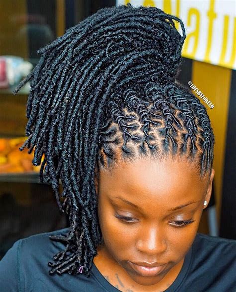 Loc Styles For Medium Locs