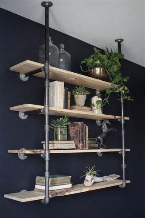 34 Rustic Diy Industrial Pipe Shelves Design Ideas For You