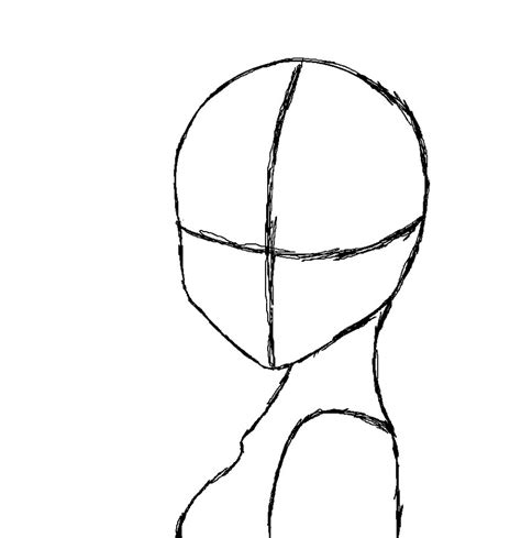 Anime Face Drawing Outline