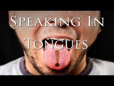 Speaking In Tongues Youtube