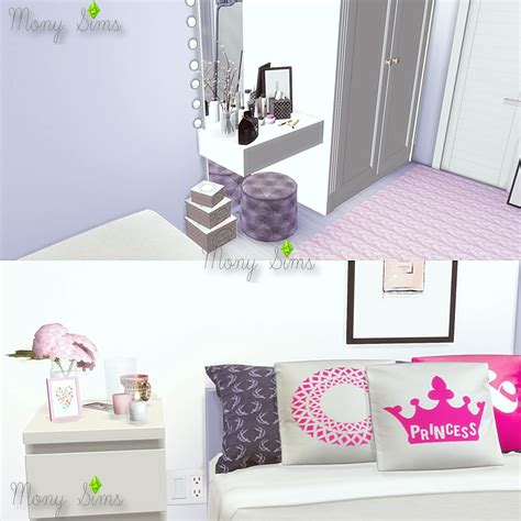 Sims 4 Ccs The Best Pink Bedroom By Mony Sims