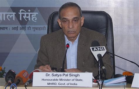Controversy Over My Views On Darwinism Unnecessary Minister Satyapal Singh