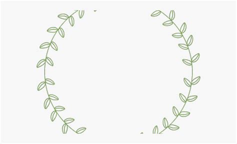 Drawn Floral Laurel Border Vine Wreath Clipart Transparent Cartoon