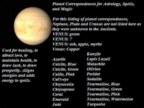 Planet Venus Magic Correspondences How To Memorize Things Venus