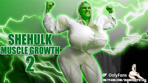 Hulking Out Muscle Growth She Hulk Transformation Diane Chrystall