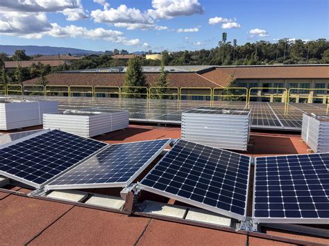 Sun Rooftop Photovoltaic Panels Electricity For Stanford Stanford
