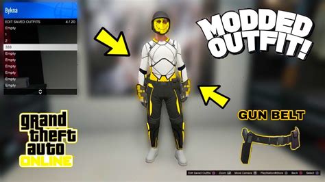 New How To Get A Fully Modded Tryhard Outfit W Yellow Tron Pants And Gun Belt In Gta 5 Online