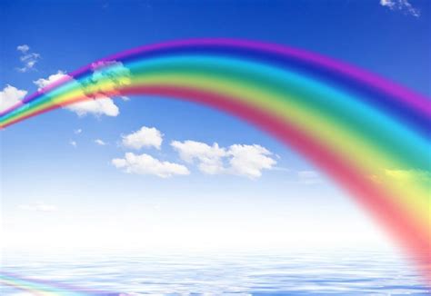 Download 3d Mural Wallpaper Rainbow Sky Cloud Ceiling For Living By