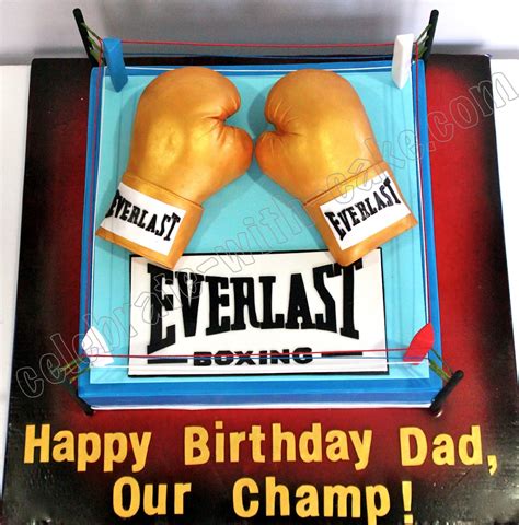 Celebrate With Cake Everlast Boxing Themed Cake