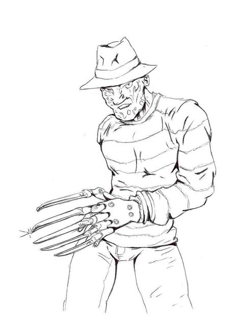 Freddy Krueger Coloring Pages Printable