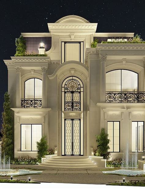 Entrance Luxury Classic Villa Exterior Design Trendecors