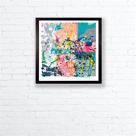 Abstract Paint Fine Art Print By Kitty Mccall