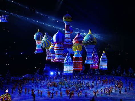 Sochi 2014 Opening Ceremony Olympic Photo Olympic Mascots Olympic
