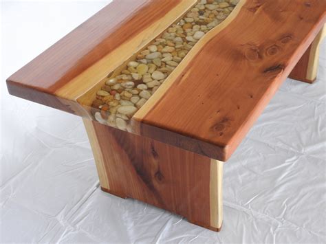 River Tables River Rock In Epoxy Coffee Table Made With Etsy
