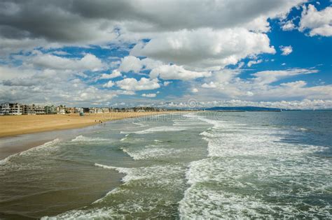 Pacific Ocean At Los Angeles Beach Stock Image Image Of Peninsula