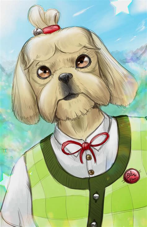 Isabelle 2019 (Animal Crossing Fan Art) Bandit - Illustrations ART street