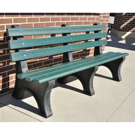 Outdoor Jayhawk Plastics Commercial Recycled Plastic Central Park Bench Pb 4grecpe Outdoor