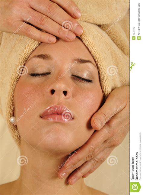 Face And Head Massage At Spa Stock Image Image Of Fresh Cosmetics