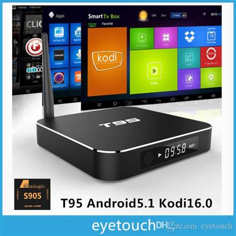 Amlogic S905 Android Tv Box Quad Core Metal Case Ott Tv Box T95 Wifi 4k