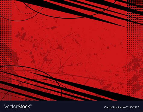 Red Grunge Background With Texture Royalty Free Vector Image
