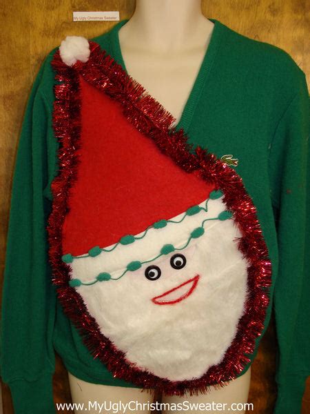 Wacky Santa Mens Ugly Christmas Sweater