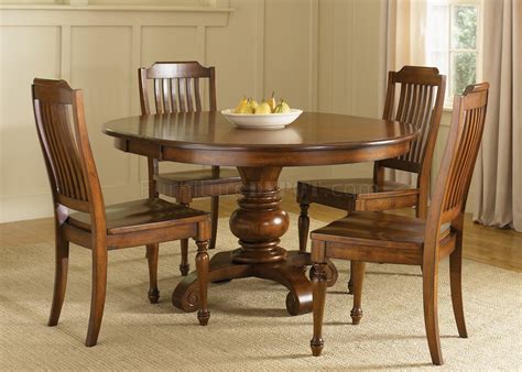 Shop our modern round dining tables online. Chestnut Finish Dining Room Round Pedestal Table w/Options