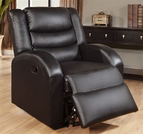 Make conversations and watching tv simpler by incorporating a swivel. Black Leather Rocker Recliner Chair - Steal-A-Sofa ...