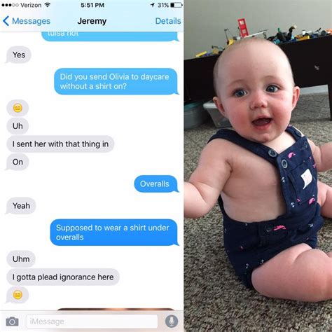 This Dad Accidentally Sent His Baby Babe To Day Care Without A Shirt On Because He Didnt