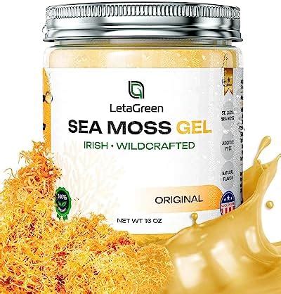 Letagreen Irish Sea Moss Gel Premium Wildcrafted Raw Seamoss Gel From