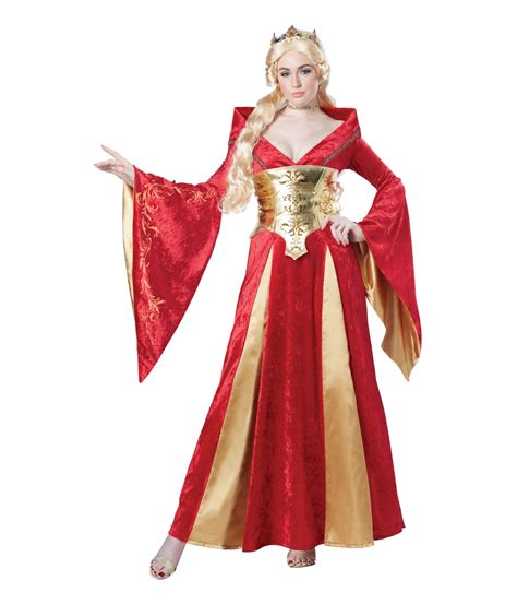 Sophisticated Medieval Queen Woman Costume Renaissance