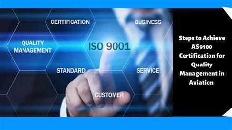 Steps To Achieve As9100 Certification For Quality Management In