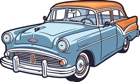 Vintage Classic Car Illustration 26427929 Png