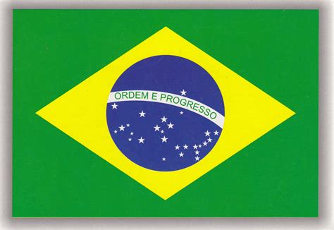 National Flag Of Brazil My Collection Of Postcards From The World