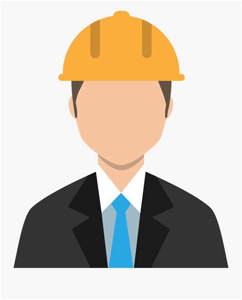 Clipart Cartoon Construction Project Manager Free Transparent