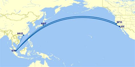Los Angeles To Singapore Returns 2 June 2017 Featured Map Great