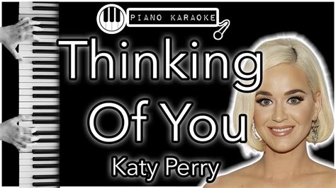 Thinking Of You Katy Perry Piano Karaoke Instrumental Youtube