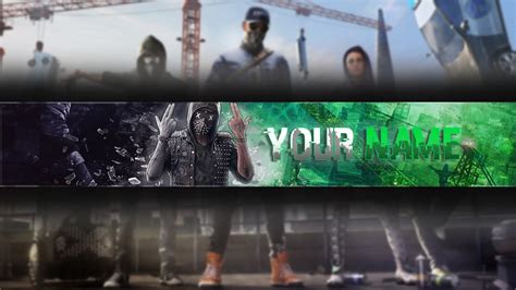 Watch Dogs 2 Banner Template Free Banner 2017 Youtube